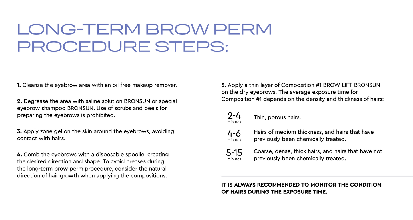 BRONSUN - Brow Perm / Brow Lamination - Kit