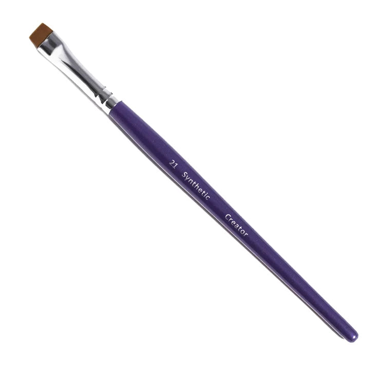 Synthetic Creator №21 Eyebrow Brush, Flat Even Wide, 10x6.5 mm